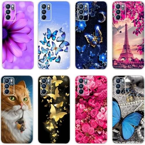 For Oppo Reno 6 Case Reno6 Pro Plus Soft Silicone Cute Painted Cover For Oppo Reno 6 Pro 6Pro Plus Phone Cases Coque Slim Fundas