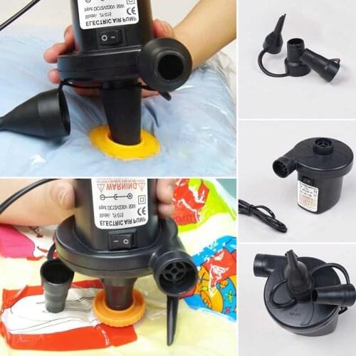 Electric Portable Air Pump for Inflatables Air Mattress Raft Bed Boat Pool Toy SDF-SHIP