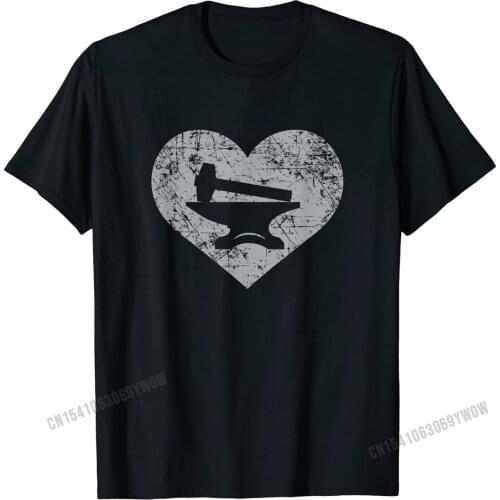 I Love Blacksmithing Shirt, Blacksmith Heart Gift Mens Wholesale Gift Tees Cotton T Shirts Crazy