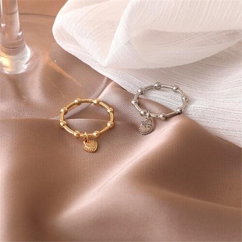 IOY IRENE Vintage Style Hip-hop Rock Geometry Heart Joints Index Finger Ring For Women Party Jewelry Accessories R0021