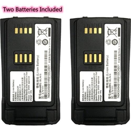 Battery Pack Two Pieces 3000mAh BLN-5i 3.7V Li-Ion Battery for EADS Nokia Cassidian TH9 THR9 THR9i THR9+ Tetra Radio BLN-6