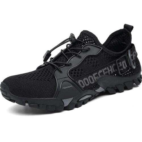 Mens and Womens Sports Casual Shoes Outdoor Hiking Shoes Summer Large Hollow Mesh Shoes Mens Breathable Mesh Casual Shoes