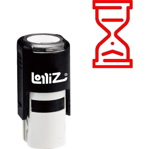 LolliZ Hourglass Self-Inking Rubber Stamp - Modern Symbol Series