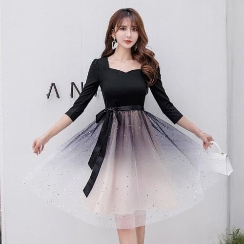 2021 New Japanese Female First Love Style Fresh And Sweet Fugitive Princess Back Door Toast Bridesmaid Banquet Dress