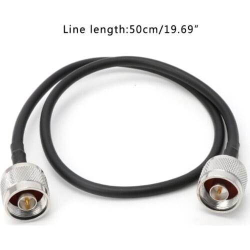 New N Male To N Male Plug RG58 Coaxial Cable RF Adapter Assembly Extension Cables 50cm 2019