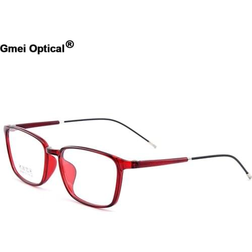 Gmei Optical Ultralight TR90 Full Rim Mens Optical Eyeglasses Frames Womens Plastic Myopia Eyewear 5 Colors Optional M3008