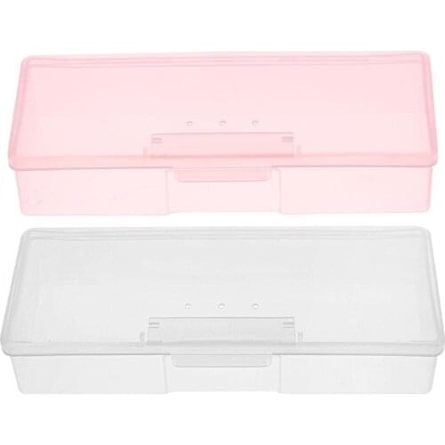 1PC Plastic Storage Box Organizer Nail Tools Jewelry Necklace Transparent Storage Box Container Holder Case