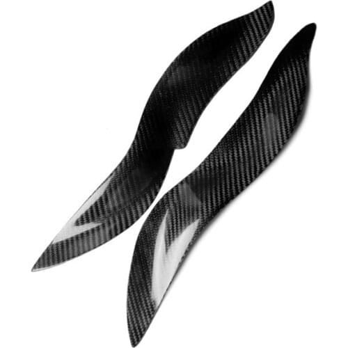 Fit For Mercedes-Benz old Smart W450 2003-2006 carbon fiber car headlight eyebrows and eyelashes car accessories