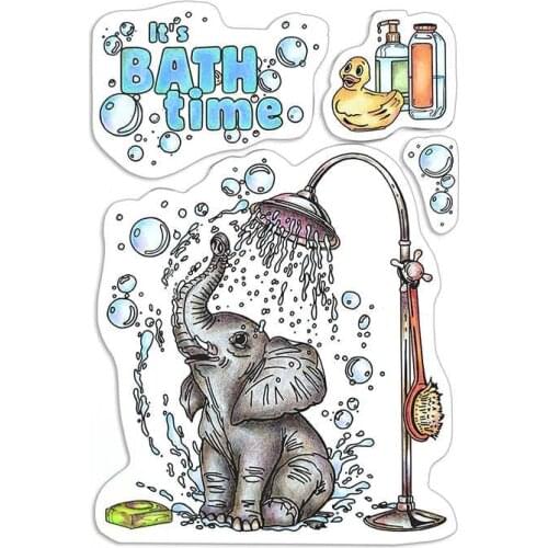 Bath time Transparent Clear Silicone Stamp/Seal for DIY scrapbooking/photo album Decorative clear stamp 322