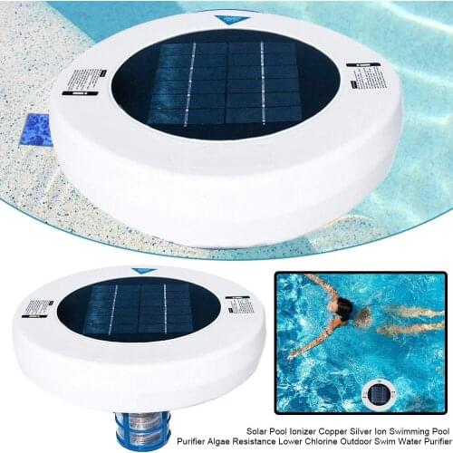 Sale Solar Pool-Ionizer,Copper Silver Ion Swimming Pool Purifier Water Purifier,Kills-Algae Pool Ionizer for Outdoor Hot Tub