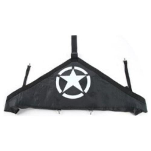 For Jeep Wrangler JK 2007-2017 Rubicon Car-styling Exterior AccessoriesCar Canvas Front Hood End Bra Cover Protector Kit Blac