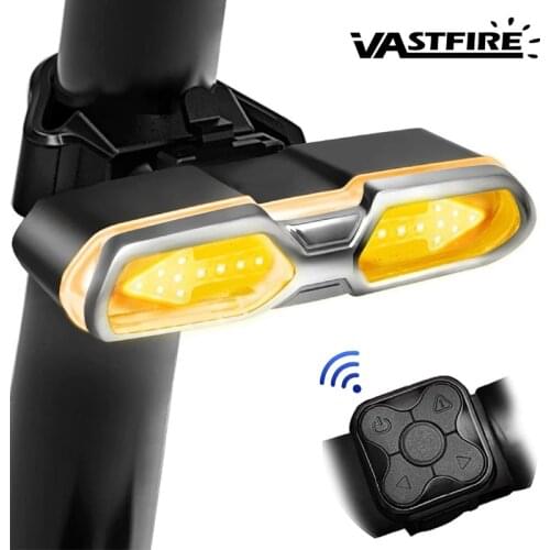 Bicycle Light Intelligent Remote Control Riding Turn Signal Taillight Safety Warning Bicycle Lights MBT LED USB Charging Light
