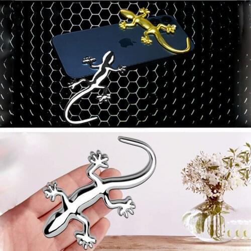 Car styling 3D Metal Gecko Lizard Sticker For Toyota wishes mark x supra gt86 4runner avensis Camry RAV4 Prado Corolla YARIS