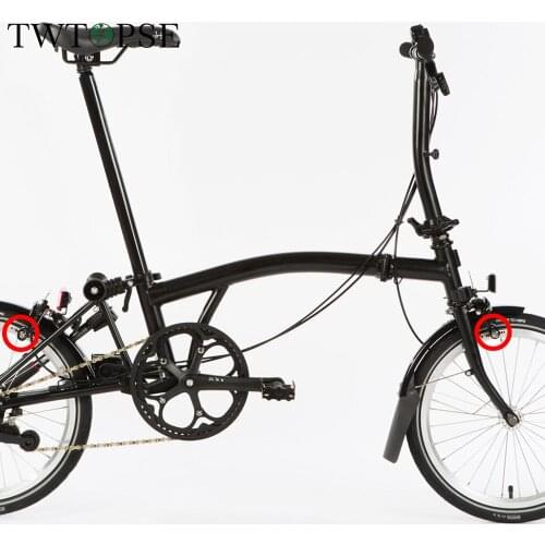 TWTOPSE Titanium Bike Brake Shoe Bolts For Brompton Folding Bicycle C Brake Caliper Screws Set Bike Part Lightweight 16.4g 4pcs