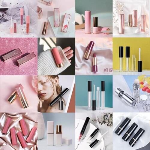 10pcs Lipstick tubes Mascara bottles lip glaze tubes lip blam tubes cosmetic packaging material could Printed logo