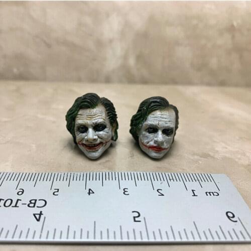 2PC 1/12 Scale Soldier Figure Accessories Head Sculpture Model for 6" Doll