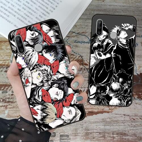 Phone Case For Huawei P20 P30 P40 P Smart Z + P10 Mate 30 10 20 Lite Pro Black Cover Bumper Trend Ryomen Sukuna Gojo Satoru