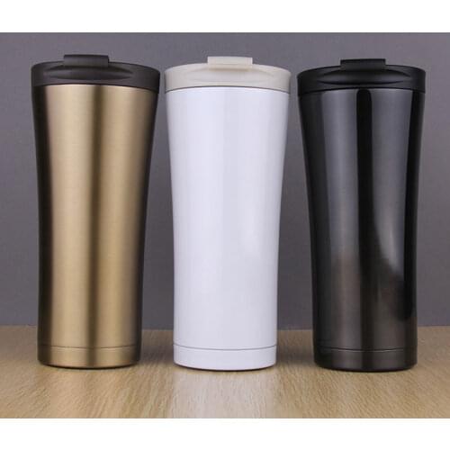 500ML Double Stainless Steel 304 Coffee Mug Leak-Proof Thermos Mug Travel Thermal Cup Thermosmug Water Bottle For Gifts