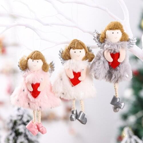 Christmas Angel Doll Merry Christmas Decorations for Home 2021 Christmas Tree Ornament Navidad Noel Xmas Gifts New Year 2022