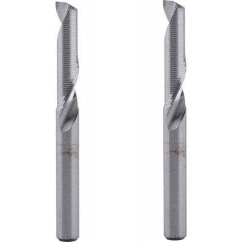 2Pcs 5x22mm Single Flute Milling cutters for Aluminum CNC Tools Solid Carbide,aluminum composite panels