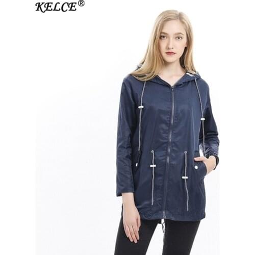 Женские демисезонные плащи KELCE China At AliExpress