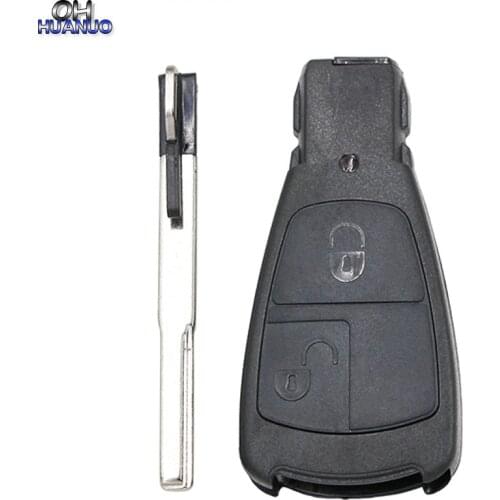 2 Button Smart Remote Key Shell For Mercedes C E S Class With Insert Key
