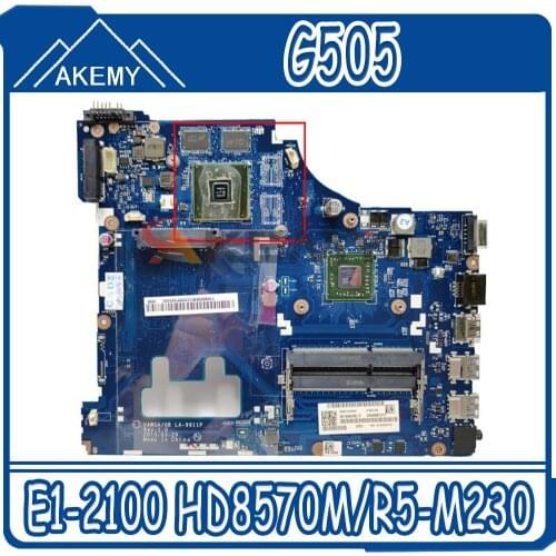 LA-9911P Laptop motherboard for Lenovo G505 original mainboard AMD E1-2100 HD8570M/R5-M230