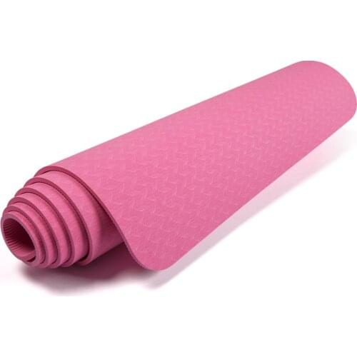 6 Color TPE Yoga Non-Slip Gymnastics Gym Exercise Yoga Mat 183*61*0.6cm High Quality Waterproof for Beginner Gym Exercise Mat