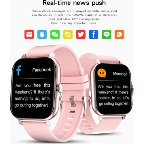 2021 New Fashion Smart Watch Ladies Bluetooth Call Watch Woman Full Touch Screen Sports fitness Waterproof Smart watch men women