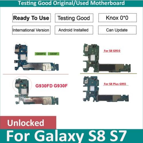 32GB Original For Samsung Galaxy S7 edge G935FD G935F S7 G930F Motherboard With Chips IMEI OS Good Working Logic Board