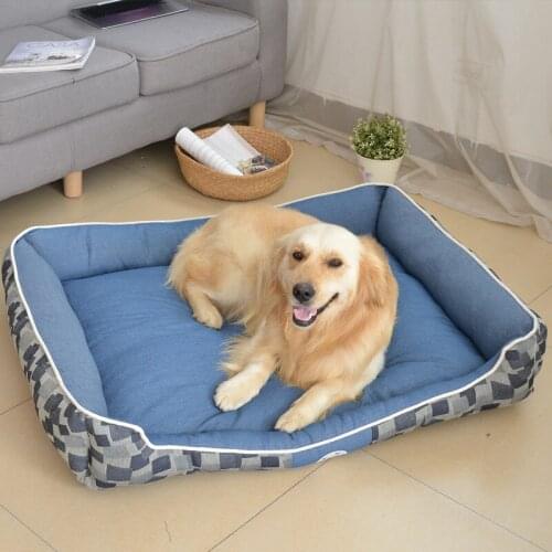 Dog Bed Breathable Mechanical Wash Warming Dog House For Dogs Cats Anti-Skid Bottom Soft Material Nest Dog Baskets