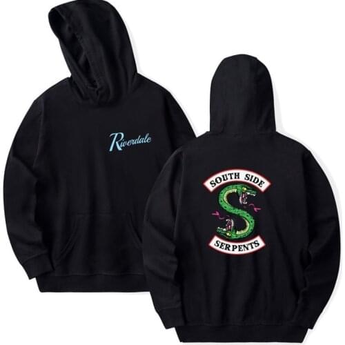 Riverdale Hoodie Men Women South Side Serpents Harajuku Riverdale Southside Boys Girls Oversize Sweatshirts Pullover Hoodies