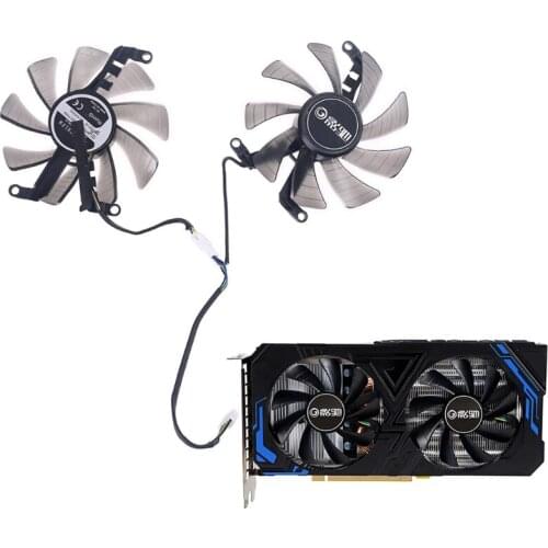 1 Pair 85mm 4Pin Cooler Fan Replacement for Galax GeForce GTX 1660 RTX 2060 2070 Graphics Card Cooling Fan