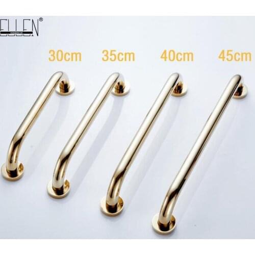Vidric Bathroom Gold Grab Bar 30cm/35c/40cm/45cm/50cm Copper Golden Finished Safe Grab Bar Toilet for elderly