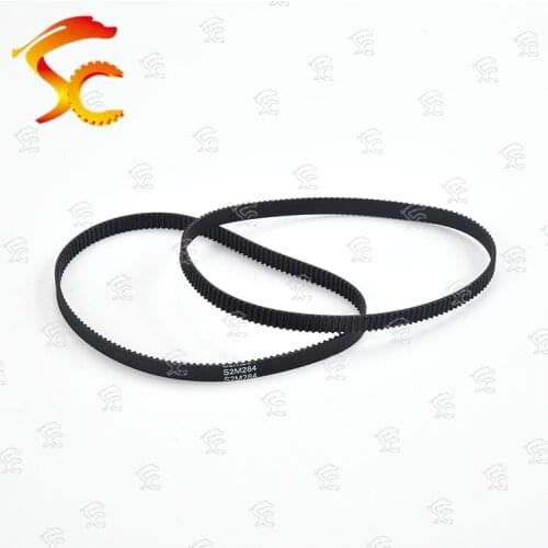 2pcs/Lot S2M timing belt S2M-284/292/384 Teeth 142/146/192 Length 284/292/384mm width 3/6/9/10/12/14mm Rubber closed-loop S2M