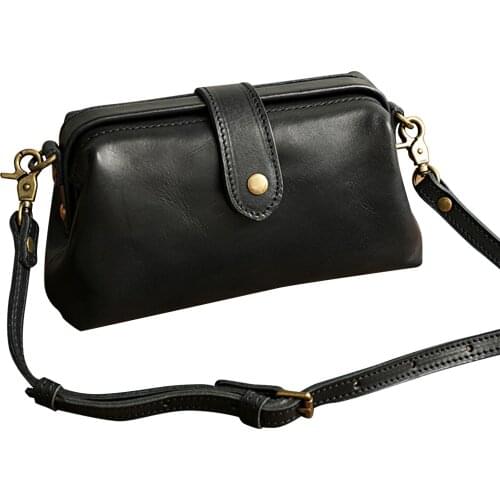 2021 Luxury Womens Leather Wallets Bag Handmade Retro Purse Bag Large Capacity Storage Wallets With Chain Wallets Bolsos Mujer