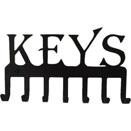 Promotion! Key Holder Wall Mounted Keys Hook Home Decor Keys Rustic Western Cast Iron Key Hanger Decorative Key Organizer Rack