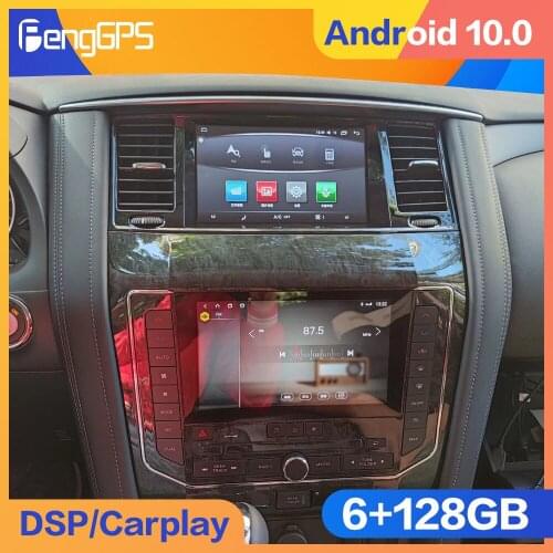 6+128G Android 10.0 For Nissan Patrol Y62 Carplay Car Multimedia Player DSP GPS Navigation Auto Radio Stereo Video HeadUnit 2din