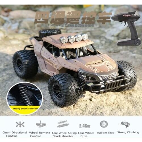 Four-wheel Drive RC Car Drift Buggy Climbing Remote Control 2.4G High Speed Big foot Electric Competitive Car Toys for Children