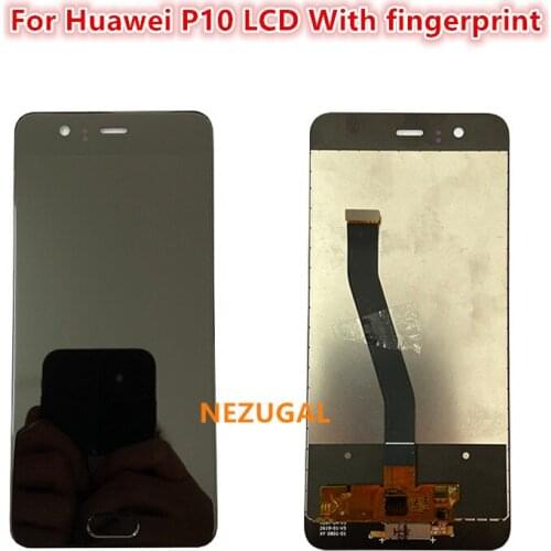 For Huawei P10 Display Touch Screen Digitizer Assembly Replacement VTR-L09 VTR-L10 VTR-L29 For Huawei P10 LCD With fingerprint