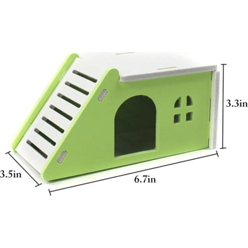 Hamster Hideout House Creative Hamster Exercise Toy Small Pet Hideout with Slide Animal Sleeping House Supplies
