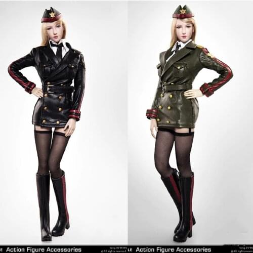 ZYTOYS ZY5035 1/6 scale female general female military uniform leather suit 12 inch female dolls available