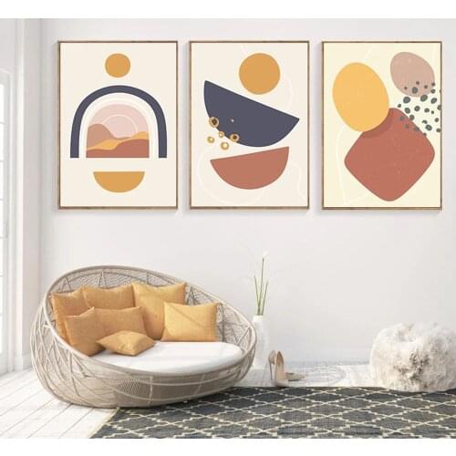 Graphic Shapes Art Poster Abstract Geometry Canvas Print Minimalist Picture Grey Wall Painting Home Decor Living Room Decoration