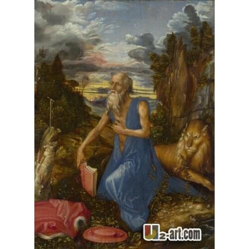 Canvas Prints (Albrecht Durer, Saint Jerome) Wholesale wall decoration prints oil painting on canvas for wall Religion-326