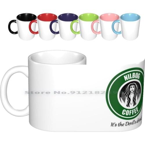 Nilbog Coffee Ceramic Mugs Coffee Cups Milk Tea Mug Nilbog Coffee Nilbogcoffee Troll 2 Troll2 Mst3k Rifftrax Mystery Science