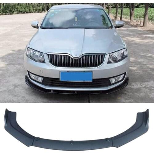 Applicable To For Skoda Octavia Accessories 15-19 Three Piece Car Front Bumper Split Lip Body Kit Spoiler Deflector Modification