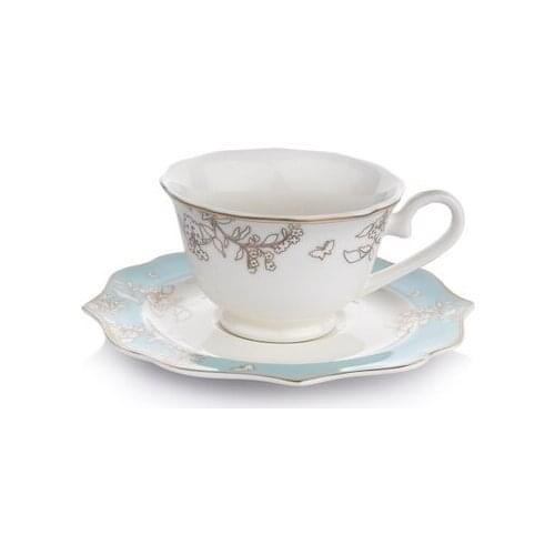 Schafer 12-Piece Lace Tea Cup Set 1S135-08001-MAV01-Blue