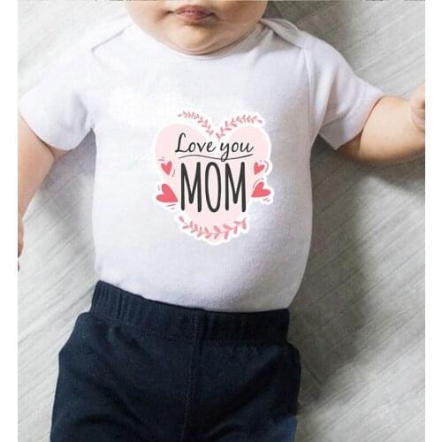 Love Mom Infant Girl Outfit Newborn Clothing Boy Toddler Jumpsuits Winter Baby Clothes Long Sleeve Kids Summer Outfits