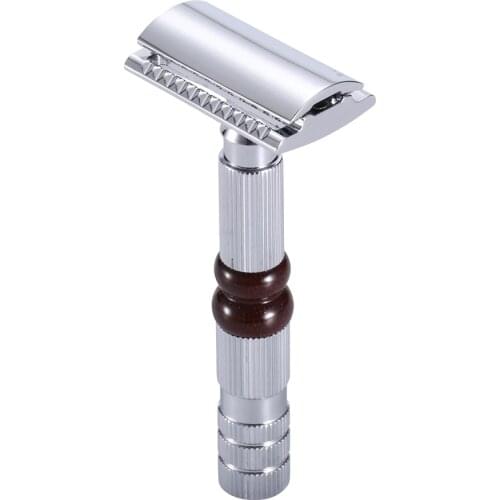Men Shaving Safety Razor Metal Alloy Manual Wet Shaver Double Edge Razors Blade Replaceable Razors