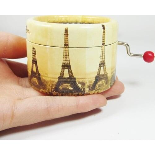 Paper hand crank music box tower diy special gift Angelas gifts free shipping